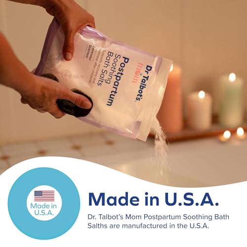 Dr. Talbot's Postpartum Soothing Bath Salts – Lavender Infused, Paraben-Free Relaxation & Recovery Bath Soak for New Moms – Ideal for Post-Childbirth Healing & Everyday Stress Relief