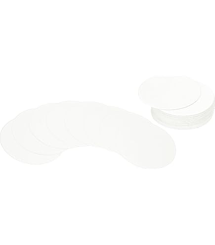PATIKIL 50pcs Carton Papier Rond à Dessin 200g/m², 7.5cm Papier Cartonné Circles Tranches, Papiers Kraft Cartonnette pour Fête Décoration Bricolage Artisanat Arts Peinture Écriture, Blanc