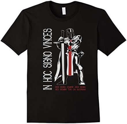 Men's In Hoc Signo Vinces - Knight Templar Shirt Large Black