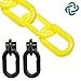 Mr. Chain Loading Dock Kit, Yellow, 2-Inch Plastic Chain (72302)