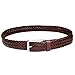 Falari Men's Braided Belt Leather Brown 34-36 9007-RBN-M