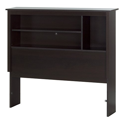 South Shore Vito 39" Bookcase Headboard, Twin, Chocolate