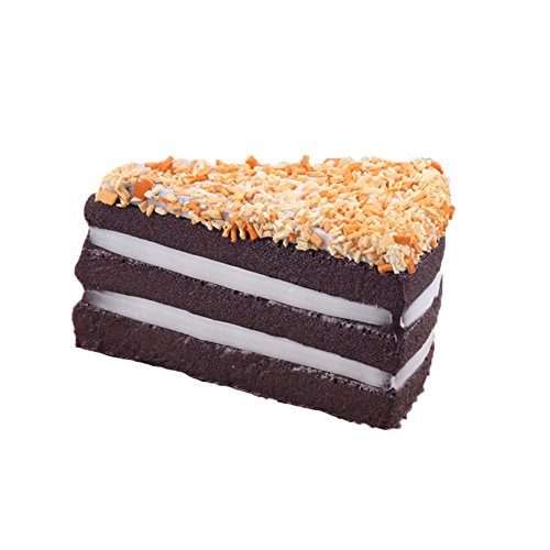 Dream Travel Pack of 4 Simulation Chocolate Sandwich Artificial Fake Cake Model Desert Food Kids Toy Home Kitchen Party Decoration Cake Shop Store Market Display Photography Props