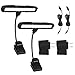Kootek 2 Pack Clip On Reading Light - 10 LED Rechargeable Book Lights, Music Stand Light Piano Orchestra Lamp with Adjustable Neck USB Desk Lamps