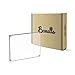 Boxalls Acrylic Photo Frame 9 x 13 cm (3.5 x 5 inch), Double Sided Picture Frame with Magnetic, Clear Frameless Desktop Photo Block