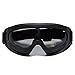 MIGAGA UV Protection Ski Goggles Outdoor Sports Unisex Ski Glasses CS Army Tactical Military Eyewear Windproof Snowmobile Bicycle Motorcycle Protective Glasses with Adjustable Straps (Black)