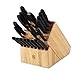 Victorinox Swiss Classic Knife Block - Kitchen Knife Set with Block for Home Essentials - Includes Chef's Knife, Kitchen Shears & More - Black Handles, 22-Piece Set