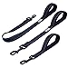 VIVAGLORY Short Dog Leash Closelyt Traffic Leash for Dog with Soft Padded Handle for Training & Walking, Padded Neoprene & Heavy Duty, 12inch, Black