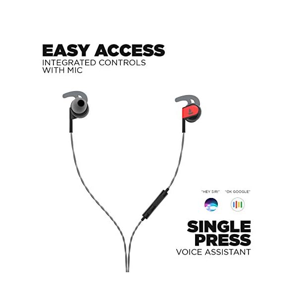 boAt BassHeads 242 in Ear Wired Earphones with Mic (Active Black