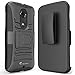 Moto X Case, i-Blason Google Motorola Moto X 2nd Gen Case Prime Series Dual Layer Holster Case with Kickstand and Locking Belt Swivel Clip for Moto X 2nd Generation Case for Moto X 2 (Black)