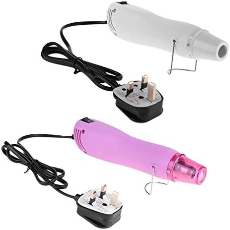 Lexiesxue 300W Heat Gun Electric Soft Pottery Shrink Plastic Hot Air Temperature Gun Heat Gun For supporting DIY tool heat gun UK Plug