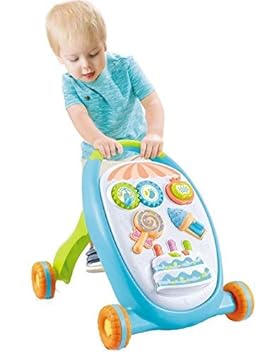 Mixen Musical Walkers for Babies to Walk Musical Walkers for Kids Children Musical Walker, Push and Pull Toy for Toddler (Multicolour)