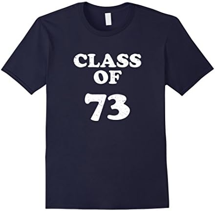 Men's Class of 73 Retro Vintage 70s T Shirt Large Navy