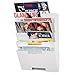 Wallniture Lisbon Metal Wall File Holder Organizer, Wall Mount File Holder, 5-Tier Office Decor and Magazine Holder, File Folders Letter Size White Rack