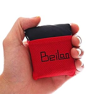 BeiLan Mini Pocket Picknickdeken Duurzaam Lichtgewicht Waterdicht Zandbestendig Strand Camping Reismat met draagbare tas…