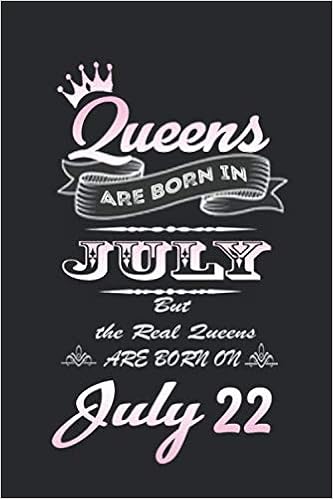 Queens Are Born In July But The Real Queens Are Born In July 22 July 22 Birthday Journal Legends Were Born In July Notebook Funny Birthday Celebration Gift 6x9 Inches Queens Are Born In July But The Real Queens Are Born In July 22 July 22 Birthday Journal Legends Were Born In July Notebook Funny Birthday Celebration Gift 6x9 Inches