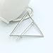 Joyci 2pcs Hollow Triangle Lip Hair Pin Bobby Pin Headwear Hair Clip Women's Barettes (Triangle 2p)