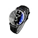 Pandaie Watch Promotion! Luxury Fashion Faux Leather Mens Quartz Analog Watch Watches Black (One Size, Black) primary
