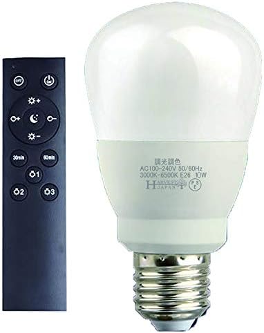 Amazon 調光調色 Led電球 リモコン付き E26 60w Ledライト 電球色 昼光色 タイマー付き 常夜灯 明るさメモリ機能 リモコン 電球1個 Pse認証あり 2年保証 Harvest Led電球 通販
