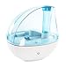 Sol Wellness Cool Mist Humidifier - Ultrasonic Quiet Operation Device - With Night Light And Automatic Shut Off - 1.5 Liter - White/Blue