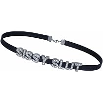 Amazon.com: Rhomba SISSY SLUT Choker Necklaces,Rhinestone Chokers ...
