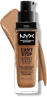 NYX Can’t Stop Won’t Stop Full Coverage Foundation Golden Honey 24H Matte