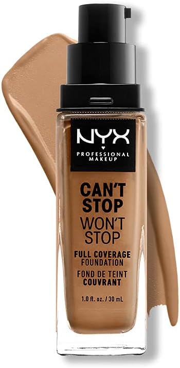 NYX Can’t Stop Won’t Stop Full Coverage Foundation Golden Honey 24H Matte