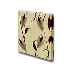 Canvas Prints Wall Art - Seamless Floral Pattern |Seamless Pattern Modern Wall Art Ready to Hang - 12" x 12"
