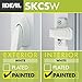 Ideal Security Door Handle for Storm and Screen Doors, White (2-Piece Set)