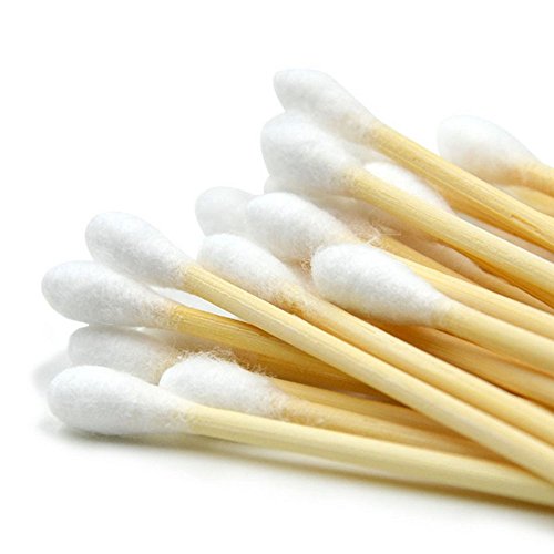 haoun 2000pcs Cotton Swabs 4" Wood Stick for Medical Wound Care Skin Clean