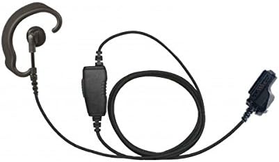 Braided Fiber 1-Wire Ear Hook Earpiece and Microphone Headset Accessory for Motorola XTS 2500 MTS2000 MTX 8000 PR1500 Viking VP900 Two-Way Radios