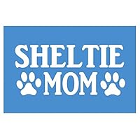 EZ-STIK Sheltie MomH876 8 inch Sticker Decal Dog Shetland Sheepdog