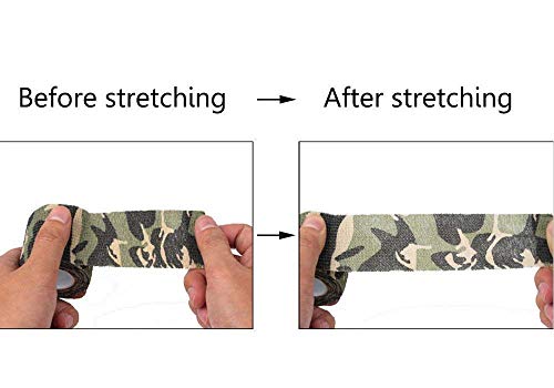 Woodland Camouflage Netting Camo Army Net for Outdoor Hunting Shooting Gaming Hide Home Pool Car Top Shelters Table Covers with 2 Self-Adhesive Non-Woven Tape (5M X 5M / 16.4X 16.4FT)