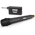 Portable VHF Wireless Microphone System - Professional Battery Operated Handheld Dynamic Unidirectional Cordless Microphone T