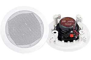 Pyle PRO PDIC61RD 6.5'' 200W 2-Way in-Ceiling/Wall Speaker System (16 Pack)