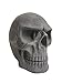 Burnable Imitated Human Skull Charcoal Handicrafts for Indoor or Outdoor Fireplaces, Firepit, Campfire, Halloween Decor, BBQ (Qty 6, Black)