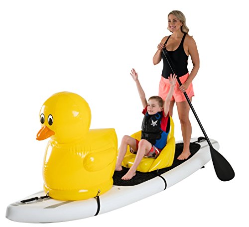 Stand Up Floats DU1 Inflatable Toy Duck and seat Easily attaches to Any SUP Paddle Board with Removable Universal Harness, Yellow, Large, by - Thumbnail 3