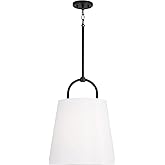 Capital Lighting 349412MB Brody Transitional Pendant Ceiling Light Fixture, 1-Light 100 Watt, 21"H x 16"W, Matte Black