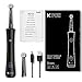 KIPOZI Rotary Electric Toothbrush for Adults,Rechargeable USB toothbrush Built-in 2 Minutes Smart Timer,Portable Spin Toothbrush with 2 Round Heads, 3 Modes,Waterproof,KI-2205