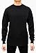 Access Men's Heavyweight Long Sleeve Thermal Crew Neck Top Black Extra Large