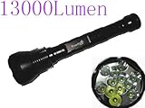 NEW HIGHLY®-Trustfire High-power Super Bright 13000 Lumens 12x Cree Xm-l T6 LED 26650 18650 Flashlight Torch