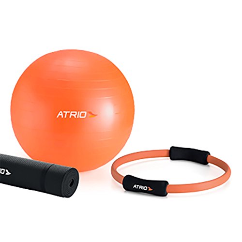 Kit para Pilates com 3 Peças ES126 Laranja/Preto - Atrio