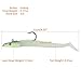 Goture Soft Fishing Lures jig Heads, Saltwater Freshwater Minnow Fishing Bait Big Tail with jig Head for Fishing Fresh, Soft Shrimp Lures Fishing Lures Saltwater Swim baits 5 Pack 15 Pack
