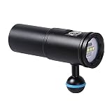 Foxpic MK-26A Scuba Lamp 2600 Lumen Scuba Diving Torch Flashlight Underwater Photography Photo Video LED Light 100m Underwater 330ft