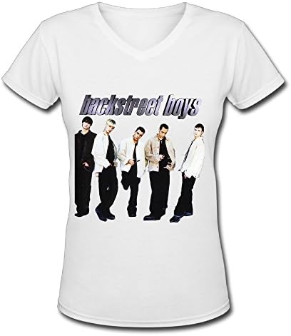 Hot V Neck T Shirt For Women Love Backstreet Boys Tour 2016 Poster