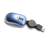 Crazy Cart 6082 Mini USB Retractable Cable Optical Mouse for PC Laptop