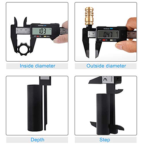 image for Digital Caliper, Anytrp 0-6 inches Vernier Caliper with Large LCD Scre