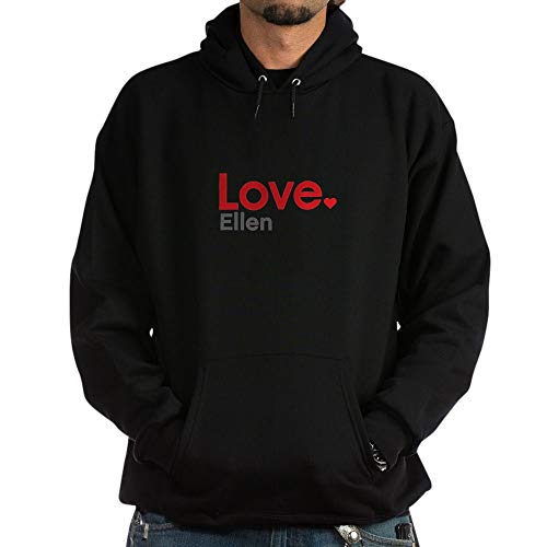CafePress Love Ellen Hoodie Pullover Hoodie, Classic & Comfortable Hooded Sweatshirt Black