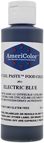 Americolor Soft Gel Paste Food Color, 4.5-Ounce, Electric Blue by AmeriColor