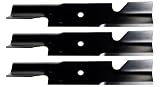 USA Mower Blades U11185BP (3) Extra High-Lift for Simplicity 5021227ASM Scag 482878 A48108 Length 18 in. Width 3 in. Thickness .200 in. Center Hole 5/8 in. 36in. 52 in. Deck